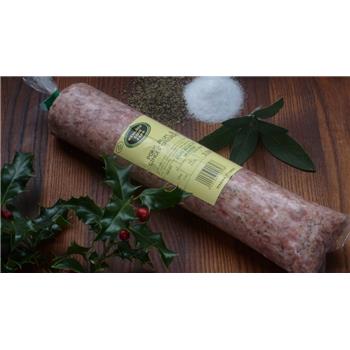 Pork, plum and ginger sausage meat