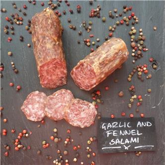 Pork Garlic & Fennel Salami (whole or piece) min 240g