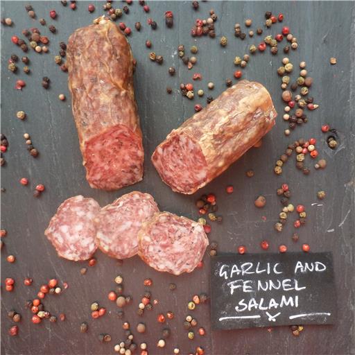 Pork Garlic & Fennel Salami (whole or piece) min 240g