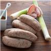 Pork, bacon and leek sausages. 6/pack. min 440g