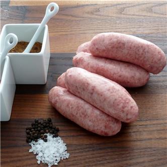 Oak smoked pork sausages