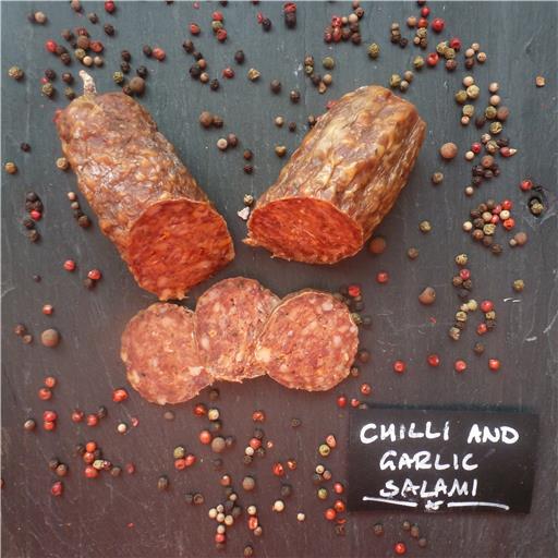 Pork Chilli & Garlic Salami (whole or piece) min 240g