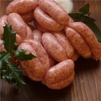 Pork, cranberry and chestnut chipolata sausages 360g