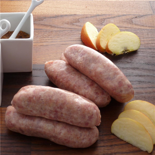 Gluten free pork and apple sausages